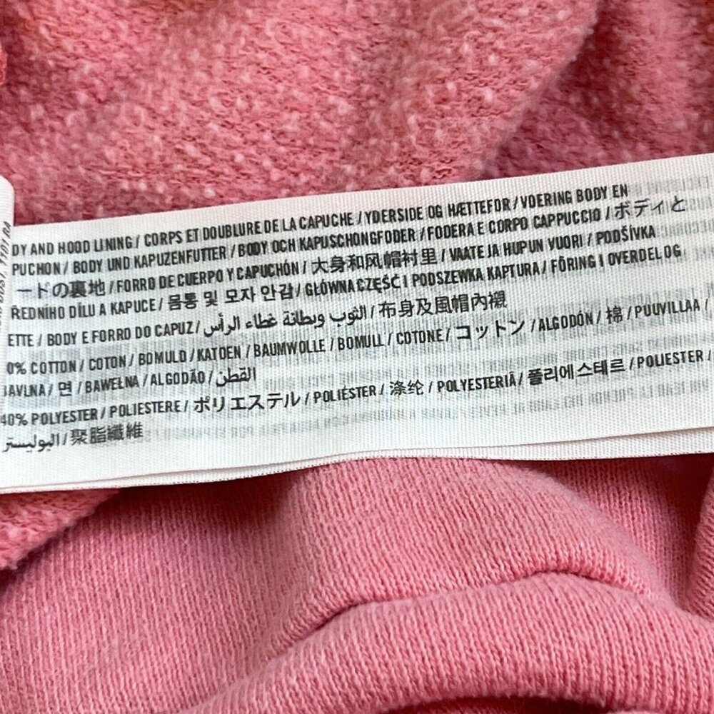 Hollister - Pink Branded Front Pocket Hooded Sweatshirt M - Picture 5 of 11